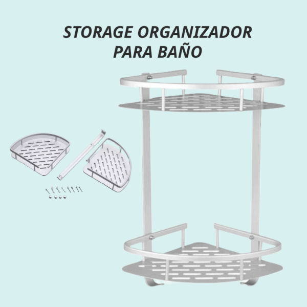 REPISA ESTANTE FLOTANTE ESQUINERO BAÑO - Imagen 3