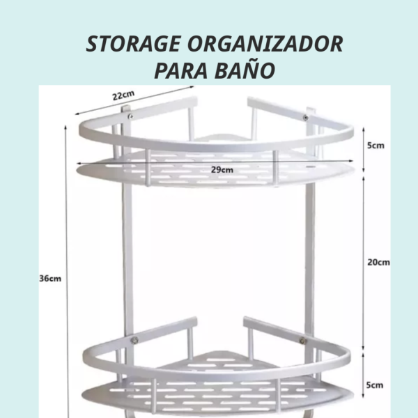 REPISA ESTANTE FLOTANTE ESQUINERO BAÑO - Imagen 2