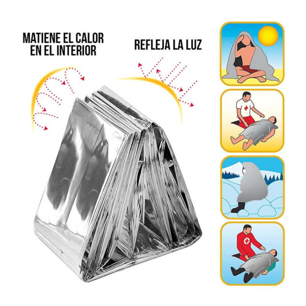 Manta Cobija Termica De Emergencia - Imagen 4