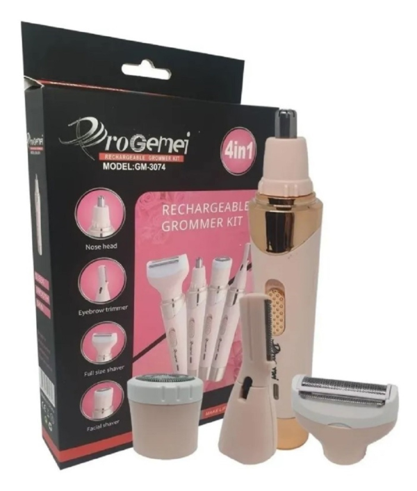 Depiladora Facial Corporal 4 En 1 Recarg