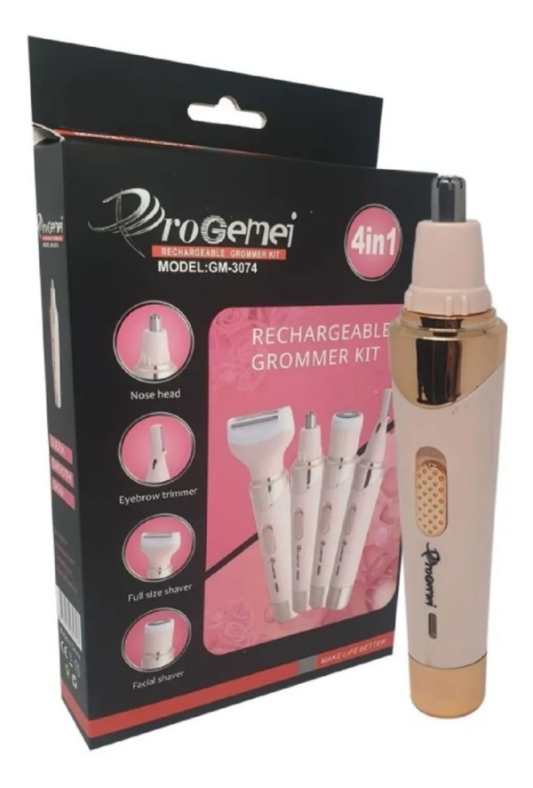 Depiladora Facial Corporal 4 En 1 Recarg - Imagen 4