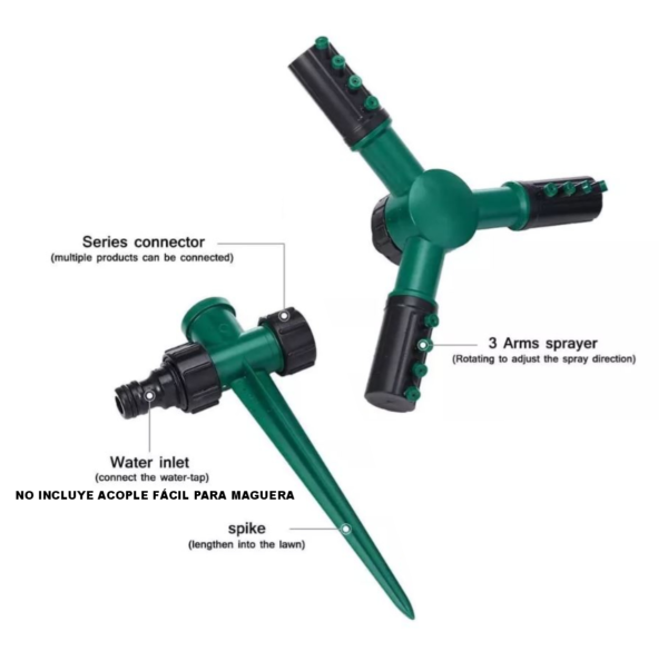 Sistema de Riego Aspersor Para Césped y Jardín - Imagen 5
