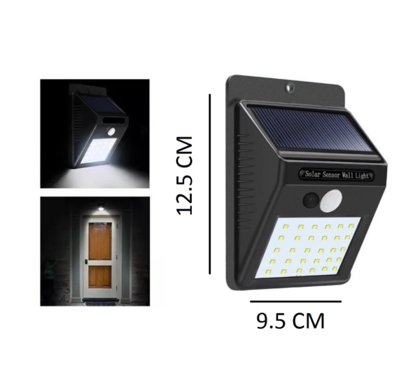 4 Lamparas Para Exteriores con Panel Solar - Imagen 2