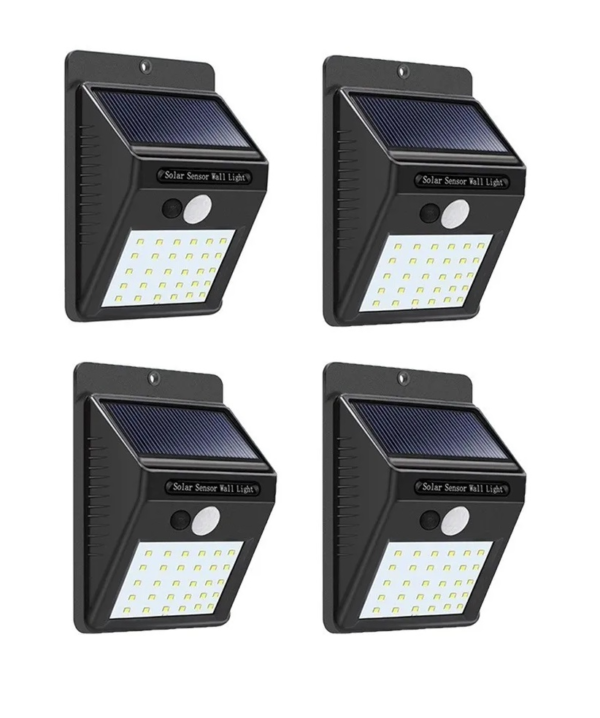 4 Lamparas Para Exteriores con Panel Solar