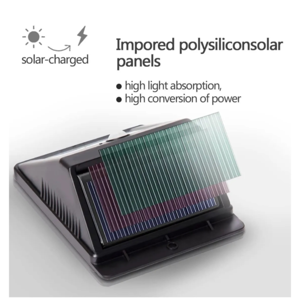 Lampara Para Exteriores con Panel Solar - Imagen 4
