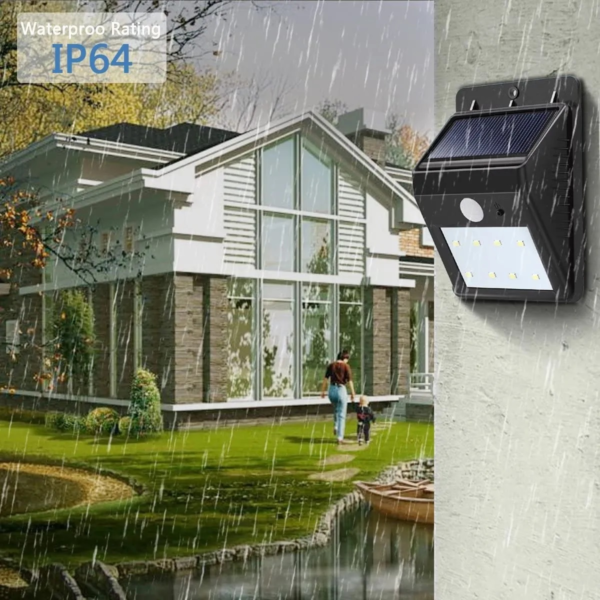 4 Lamparas Para Exteriores con Panel Solar - Imagen 5