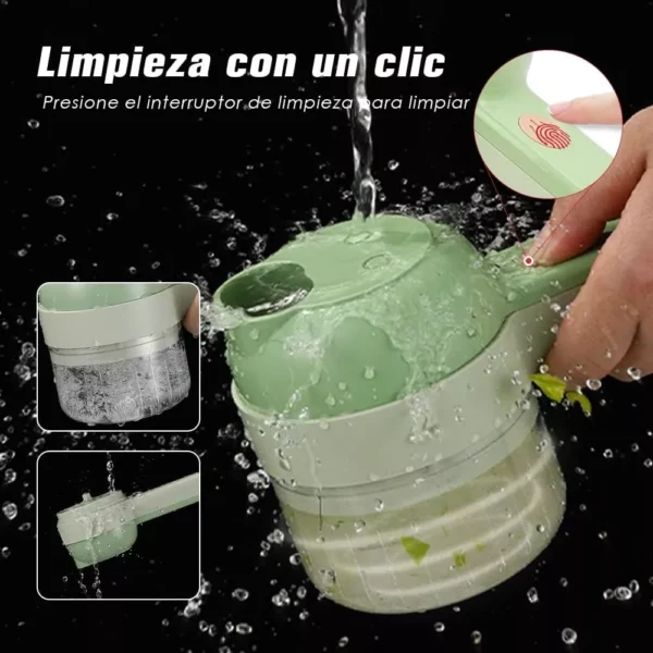 Cortadora Picadora de Verduras Electrica 4 En 1 - Imagen 3